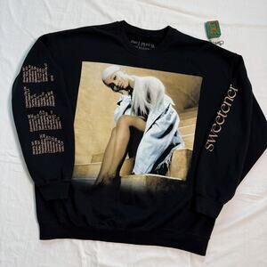 Ariana Grande Official Merch Sweetener Tour Heavyweight Sweatshirt - XL - Mint